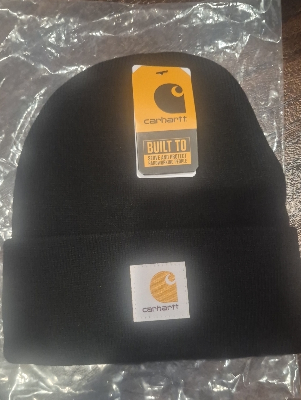 Carhartt Black Beanie Hat - Classic Warm Knit
